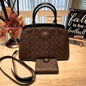 Coach satchel and wallet